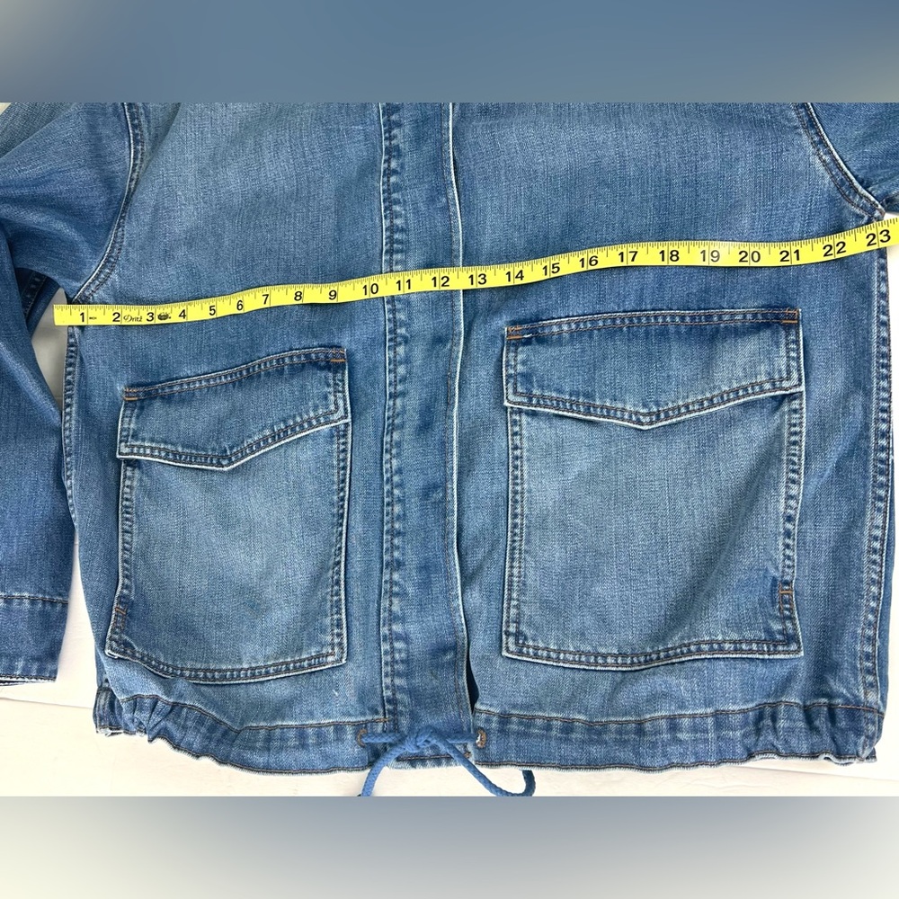 Madewell Drawstring Shirt Jean Jacket - Picture 10 of 12